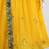 Yellow Georgette Frock Suit