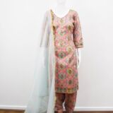 Khadi Silk With Zari Work Suit