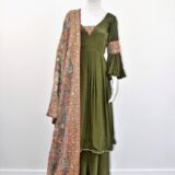 Moss Green Palazzo Suit