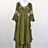 Moss Green Palazzo Suit